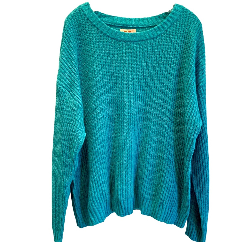 NWT‎ Evri Teal Green Knit Sweater 2X